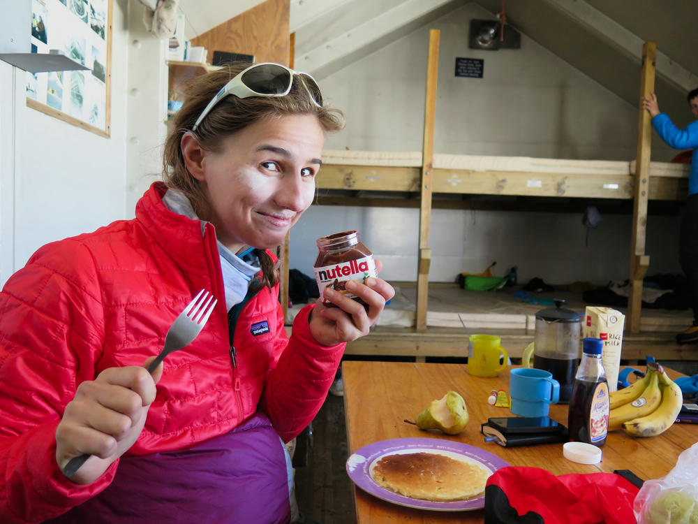 Keen for Nutella in the
mountains