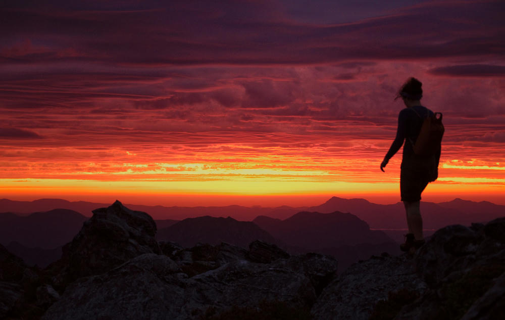 Sunset from Federation Peak