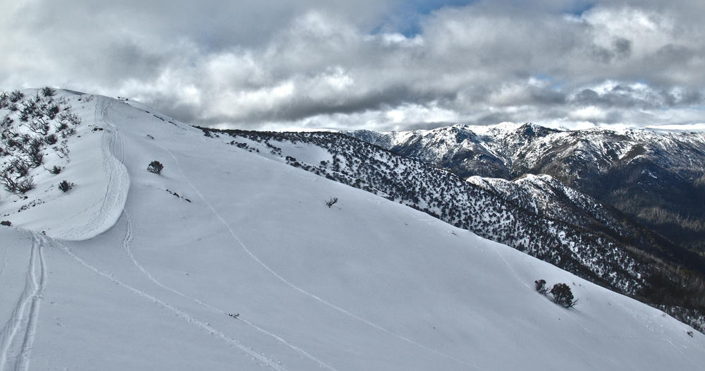 Tracks off the spur from the
Razorback