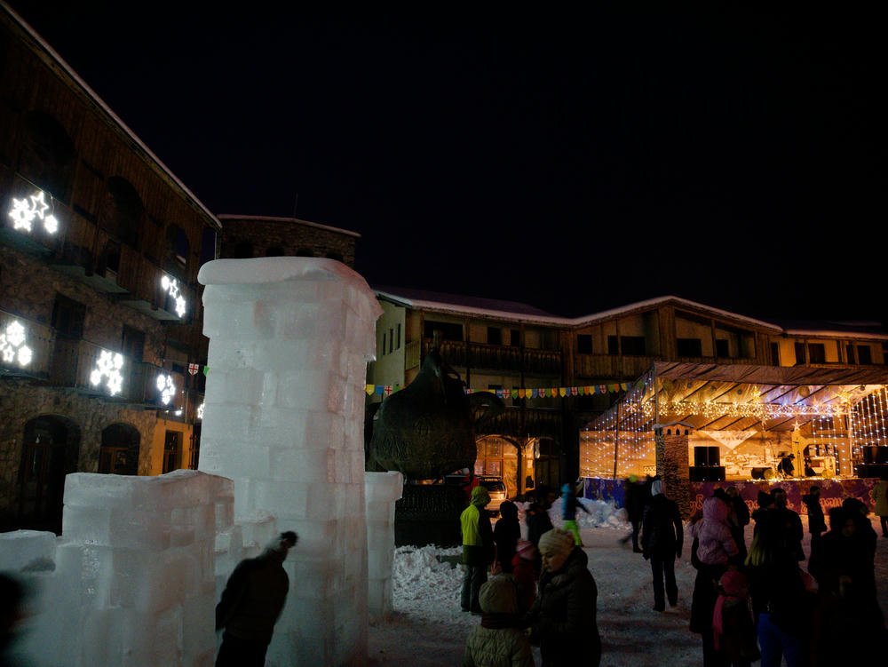 New Year's Eve celebrations in
Mestia