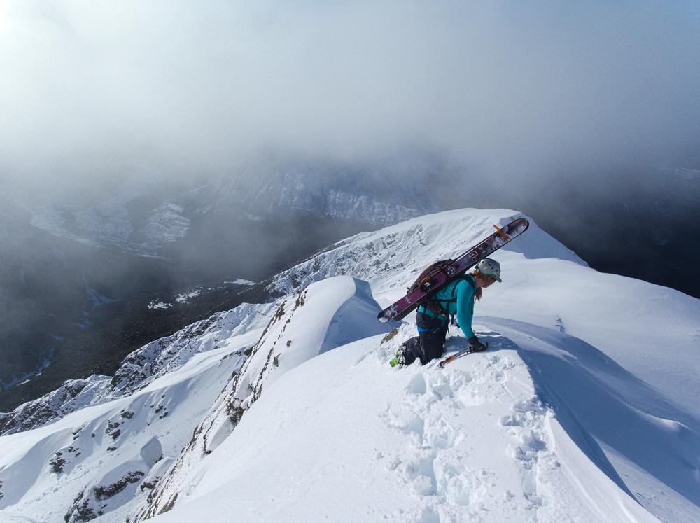 Continuing up Rome Ridge with Andrea