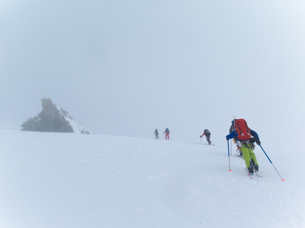 Bad visibility on the Franz Josef Glacier
