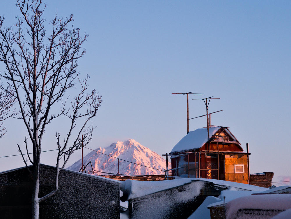 Koryaksky Volcano as seen from Petropavlovsk-Kamchatsky