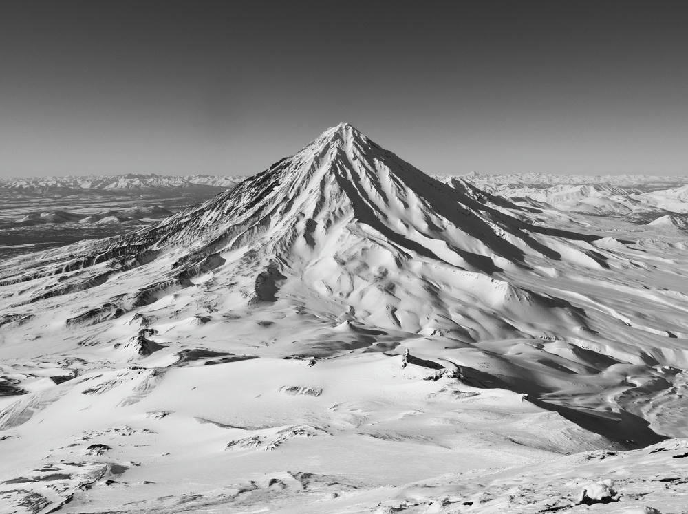 Koryaksky Volcano as seen from Avachinsky