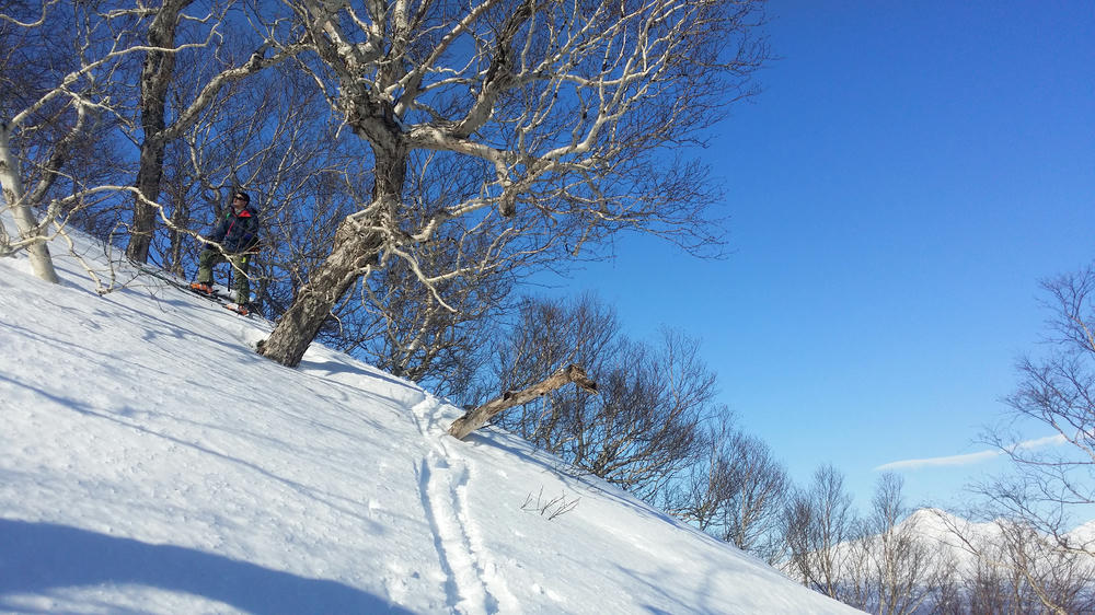 Skitouring with my new friend Artiom