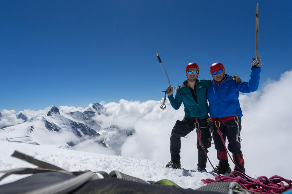 Leonid and Alexey on the summit