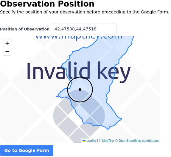 Observation Position Selection (broken map currently)
